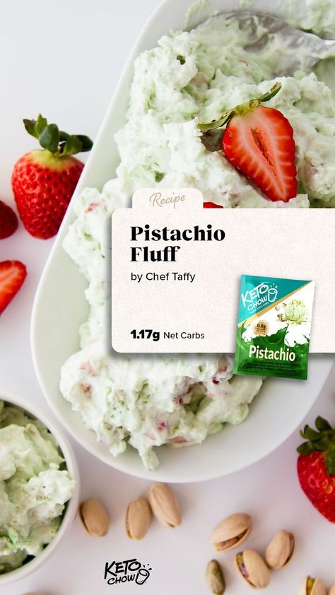 Keto Pistachio, Pistachio Fluff, Keto Chow, Fluff Desserts, Keto Cooking, High Protein Low Carb, Spring Recipes, Breakfast Dessert, Dessert Drinks