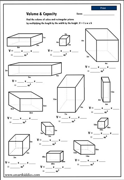 Calculating the volume of rectangular prisms - Click to download. Volume Of Cube And Cuboid Worksheet, Volume Activities 5th Grade, Teaching Volume, Volume Of Rectangular Prisms, Volume Worksheets, Volume Math, Rectangular Prism, Math Measurement, Fifth Grade Math