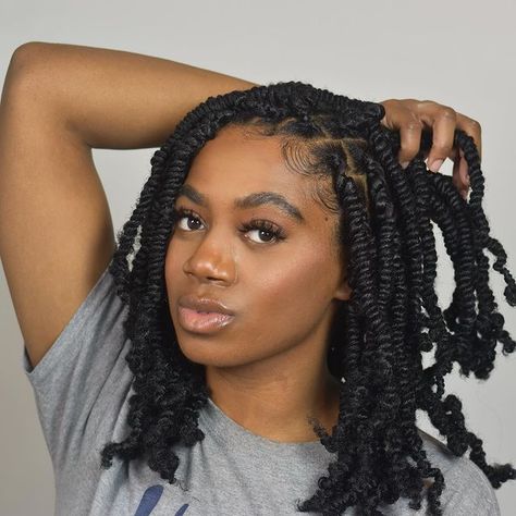 23 Twist Hairstyles You'll Want to Wear All Year Long Afro Hair Twists, Braid With Scarf, Afro Twists, Twist Hairstyles For Natural Hair, Knotless Twists, Scarf Braid, Two Strand Twist Hairstyles, Hairstyles For Natural Hair, Natural Hair Twists