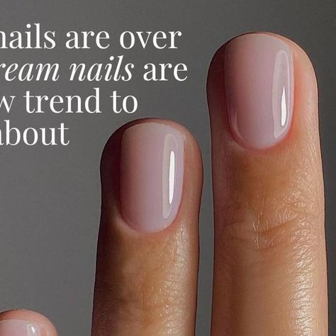 Bb Nails, Bb Cream Nails, Soap Nails, Natural Nails Manicure, Milky Nails, Nails Today, Cream Nails, Subtle Nails, Nail Care Tips