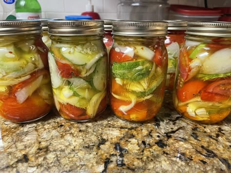 Cucumber Ideas For Canning, Pickled Tomatoes And Cucumbers, Canned Cucumber Salad, Canning Cucumber Salad, Canning Cucumber Salad Recipes, Cucumber Canning Ideas, Canning Rebels Public, Canning Cucumbers And Onions, Canning Relish