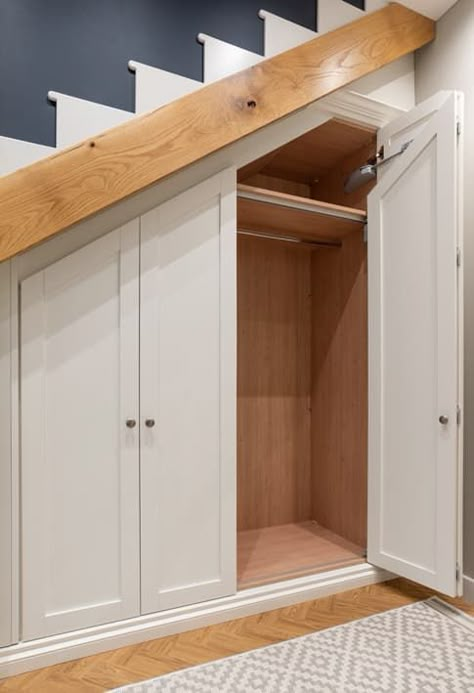 Closet Under The Stairs, Understair Storage, Under Stairs Nook, Under Stairs Storage Solutions, Under Stairs Ideas, Stair Nook, Room Under Stairs, Closet Under Stairs, Under Stair Storage