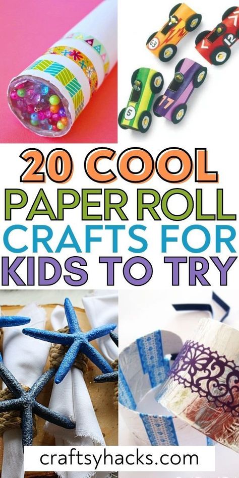 Projects With Paper Towel Rolls, Craft With Paper Towel Roll, Paper Towel Rolls Crafts, Crafts For Toilet Paper Rolls, Paper Towels Roll Crafts, Paper Towel Roll Crafts For Toddlers, Craft Ideas Using Toilet Paper Rolls, Tp Roll Crafts For Kids, What To Do With Toilet Paper Rolls