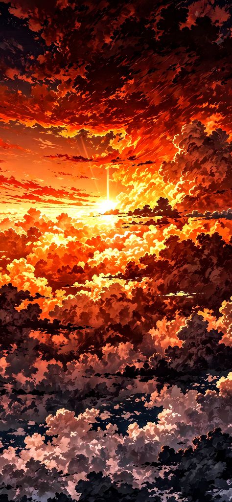 Cool Phone Wallpapers, Orange Aesthetic Wallpaper, Really Cool Wallpapers, Wall Street Art, Pretty Backgrounds, Cool Anime Backgrounds, Cool Wallpapers For Phones, Anime Backgrounds Wallpapers, Beautiful Locations Nature