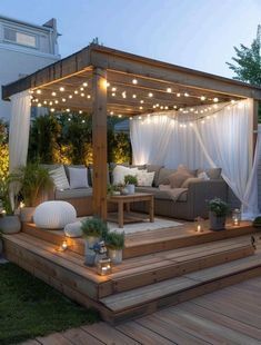 Backyard Lounge Ideas, Landscaping On A Budget, Small Garden Landscape, Fire Pit Landscaping, Enjoying Nature, Custom Planters, Cozy Patio, Backyard Remodel, Cozy Seating