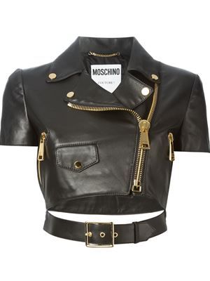 cropped biker jacket Gothic Mode, Cropped Biker Jacket, Designer Jackets, Sport Bh, 2015 Fashion, Jacket Design, Edgy Outfits, Stage Outfits, Kpop Fashion