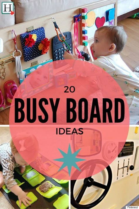 busy board Board Diy Ideas, Busy Board Ideas, Diy Busy Board, Baby Toys Diy, Activity Board, Montessori Baby, Busy Board, Toddler Play, Busy Toddler