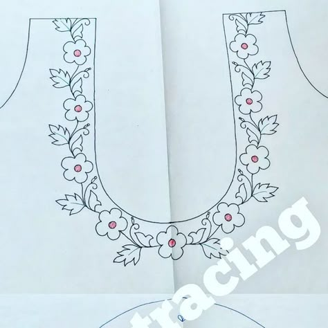 Blouse Designs Drawing, Aari Neck Design For Tracing, Aari Tracing Pattern, Aari Motif Designs, Blouse Tracing Designs, Aari Tracing Paper, Blouse Aari Designs, Aari Motif, Maggam Blouse Designs