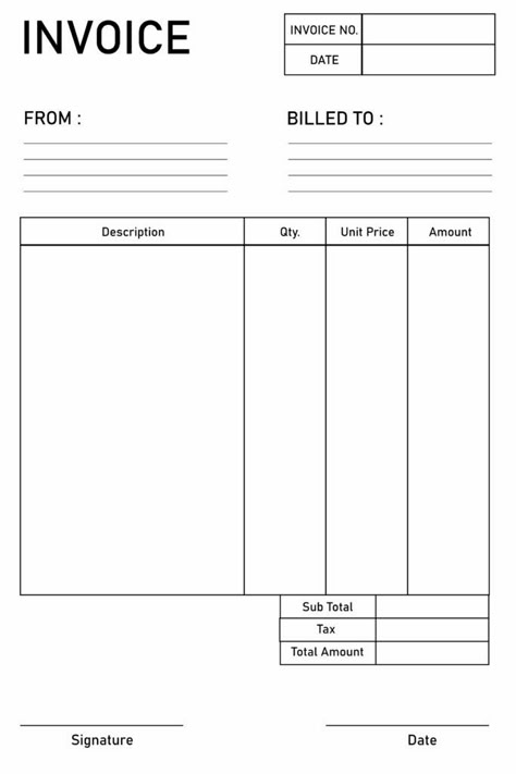 In the world of business, maintaining a professional image and ensuring smooth financial transactions are crucial. An invoice helps you in achieving this. An invoice is more than just a piece of paper; it’s a representation of your commitment to transparency, organization, and excellence.  Whether you’re a seasoned entrepreneur or just starting your business journey, ... Quotation Template Free, Blank Invoice Template, Printable Invoice Template Free, Bill Template Free Printables, Small Business Invoice Templates, Microsoft Word Invoice Template, Graphic Design Invoice, Small Business Printables, Invoice Template Free Download