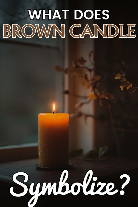 Brown Candle Meanings: 4 Times to Burn Them Manifest A House, Candle Meanings, Brown Candle, Candle Meaning, Brown Candles, Financial Wealth, Relationship Conflict, Capricorn And Virgo, Earth Spirit