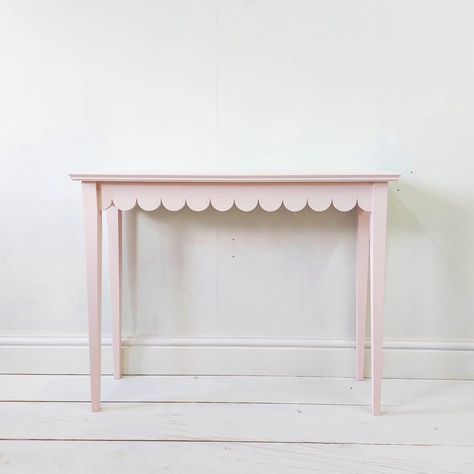 Bespoke console tables handmade to order. Scalloped Table, Console Tables, Console Table, Bespoke, Nursery, On Instagram, Instagram