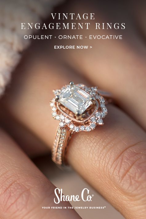 Moissanite Engagement Ring Affordable, Yellow Gold And Diamond Engagement Ring, Insane Engagement Rings, Fairytale Wedding Ring, Fairytale Engagement Ring, Mid Century Engagement Ring, Cushion Cut Engagement Ring, Dream Engagement, Dream Engagement Rings