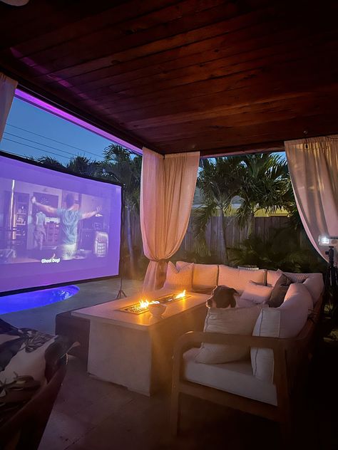 Shop Eazze D1 Smart Projector with WiFi … and other curated products on LTK, the easiest way to shop everything from your favorite creators. Pool With Projector, Projector In Backyard, Mansion Porch, Italian Mansion, Projector Setup, Self Date, Summer Movie Night, Outdoor Projector Screen, Outside Movie