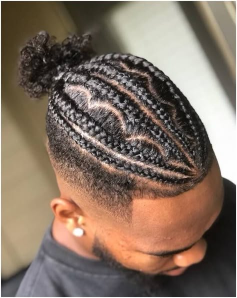 21 Braids For Men To Uplift Your Personality Amazing Braids, Braids With Fade, Braids Bun, Braided Man Bun, Bun Braid, فنسنت فان جوخ, Ugly Hair, Hottest Haircuts, Boy Braids