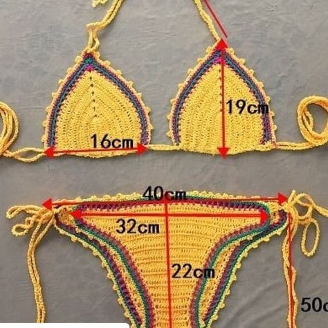 #repost Crochet Conversion Chart, Beach Crochet, Bikinis Crochet, Elegant Crochet, Swimwear Pattern, Crochet Bra, Crochet Swim, Crochet Swimwear, Pattern Tutorial