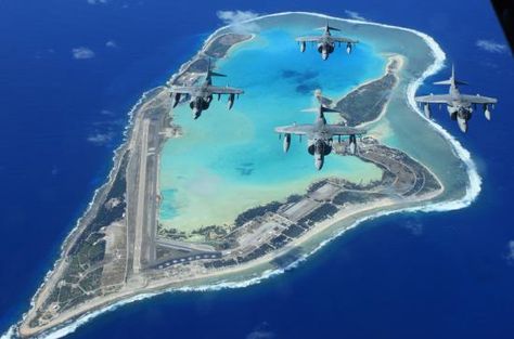 Harriers over Wake Island, halfway to Hawaii Wake Island, Travel Info, Travel List, Photo Contest, Dream Vacations, Golf Courses, Hawaii, Travel