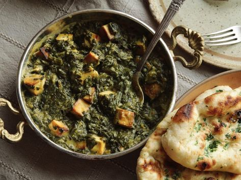 The Best Authentic Saag Aloo Recipe | SPICENTICE Vegan Saag Paneer, Vegan Saag, Saag Aloo, Saag Paneer, Pastas Recipes, Aloo Recipes, Cauliflower Puree, Mapo Tofu, Marinated Tofu