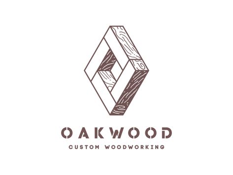 Oakwood - custom woodworking | logo by Andrea Ceolato Wood Logo Design Ideas, Wood Logo Branding, Wood Logo Design, Logo Color Palette, Wood Branding, Awesome Woodworking Ideas, Rustic Logo, Woodworking Projects Unique, Wood Logo