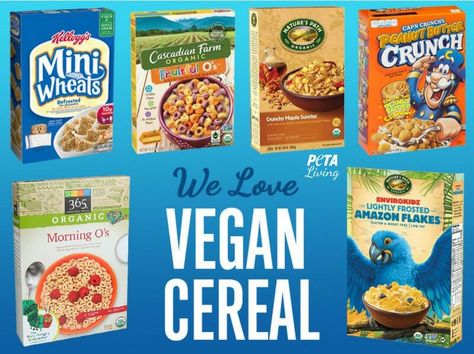 Vegan Cereal, Vegan Junk Food, Vegan Challenge, Vegan Grocery, Healthy Cereal, Vegan Kids, Healthy Vegan Snacks, Vegan Living, S'mores