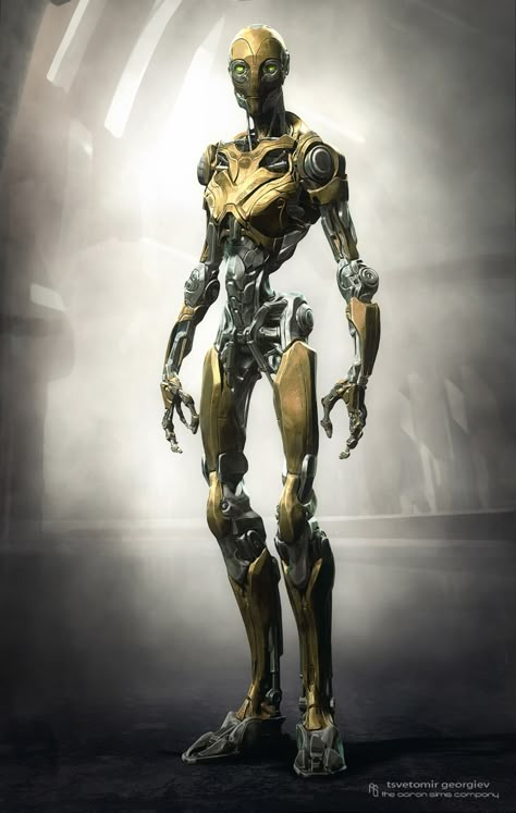 ArtStation - robot design for sci fi short film , Tsvetomir Georgiev Robot Person, Android Robot, Humanoid Robot, Heroic Fantasy, Cool Robots, Arte Robot, 다크 판타지, Robots Concept, Science Fiction Art