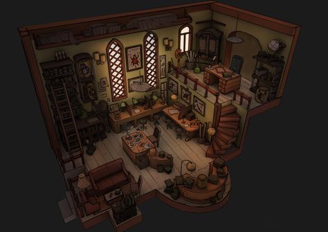 ArtStation - Scientist's Room, Sanjana Desai Punk Room, Interior Concept Art, Mickey Mouse Wallpaper Iphone, Sims Stories, Dnd World Map, Cottage Witch, Fantasy Rooms, Sims 4 House Design, Sims Four