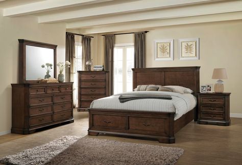 Brown Furniture Decor, Affordable Bedroom Sets, Bedroom Sets Furniture Queen, Mansion Bedroom, Queen Sized Bedroom, Panel Bedroom, King Sized Bedroom, Diy Furniture Bedroom, Cama King