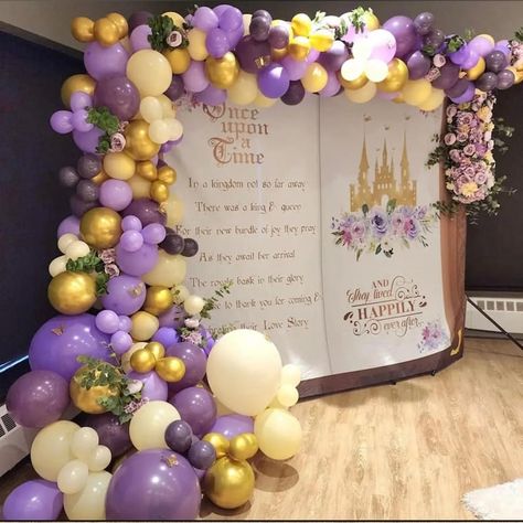 Fairytale Baby Shower Backdrop Once Upon a Time Banner Princess Birthday Party Decoration Fairytale Storybook Bridal Shower Photo Booth - Etsy Once Upon A Time Backdrop, Fairytale Birthday Theme, Birthday Party Backdrop Ideas, Purple Floral Birthday, Princess Party Decor, Backdrop Purple, Birthday Backdrop Ideas, Fairytale Baby Shower, Fairytale Storybook