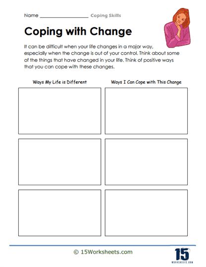 Coping Skills Worksheets - 15 Worksheets.com Parenting Worksheets, Social Work Worksheets, Coping Skills Worksheet, Social Skills Worksheets, Therapeutic Worksheets, Coping Skills Worksheets, Group Therapy Activities, Coping Skills Activities, Counseling Worksheets