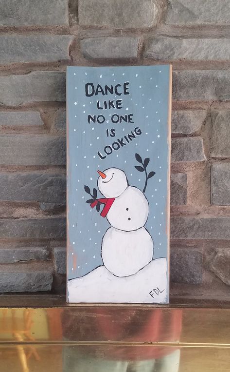 snowman on reclaimed wood Snow Man Painting On Wood, Painted Snowman On Wood, Snowman Painting On Wood, Christmas Paintings On Wood, Snowman Wood Sign, Handicrafts Ideas, Mason Jars Ideas, Diy Mason Jars, Mason Jar Sconces