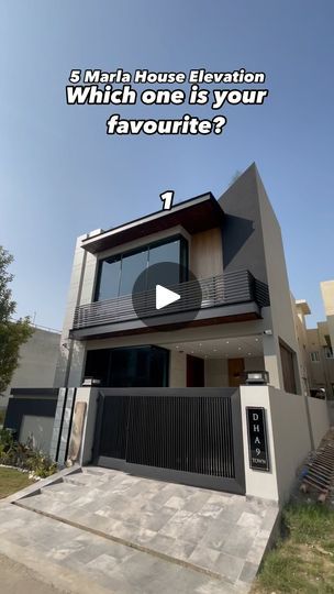 417K views · 31K reactions | Rank Your Favourite 5 Marla house Elevation Design

25x45 ft and 22.5x50 ft

All houses Consist 3 bedrooms

For design and Construction +92310-7246001 | ZIBAQ  (Zia Ishaq) | meaganloyst · Original audio 22×50 House Elevation, 25×50 House Elevation, 5 Marla House Design, Elevation Design, House Elevation, Front Elevation, House Front, House Design, Audio