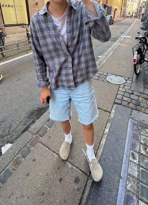 Beach Mens Outfits, Men Fashion Summer 2024, Beach Guy Outfits, Men Outfits Beach, Jorts Summer Outfits Men, Men Summer Outfits 2024, Mens Summer Fashion 2024, Men’s Summer Fits, Men’s Summer Outfit