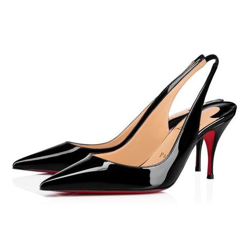 Louboutin Online, Manolo Blahnik Heels, Wedges Black, Red Bottoms, Footwear Design Women, Sling Back, Slingback Pump, Shoes Booties, Womens Shoes Wedges