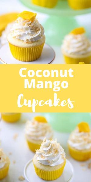 These mango coconut cupcakes are bursting with sweet tropical flavors in every bite and are perfect for your sweet tooth!! #aclassictwist #cupcakerecipes #mangococonutcupcakes #summerdesserts Tooth Cupcakes, Flavor Cupcakes, Cupcakes Coconut, Asparagus Cheese, Mango Cupcakes, Easy Asparagus, Cheese Tart, Coconut Cupcakes, Gourmet Cupcakes