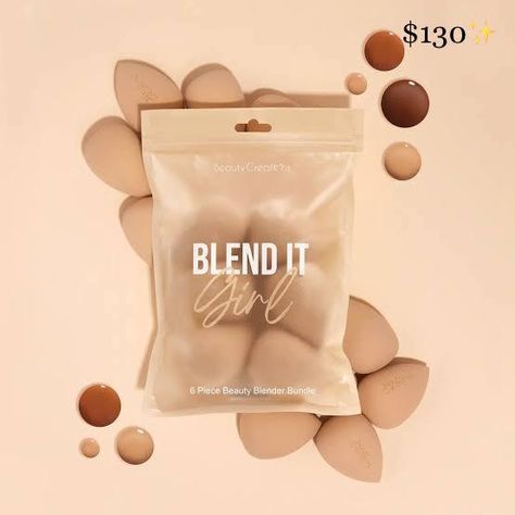 Beauty Blender How To Use, Beauty Blenders, Makeup Blender, Cosmetic Design, Beauty Creations, Eyeliner Tutorial, Bh Cosmetics, Beauty Packaging, Makeup Designs