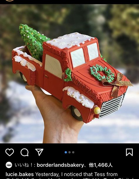 Gingerbread Truck, Homemade Gingerbread House, Ginger House, Red Velvet Recipes, Homemade Gingerbread, Royal Icing Transfers, Gingerbread House Ideas, 3d Christmas Tree, Vintage Inspired Christmas