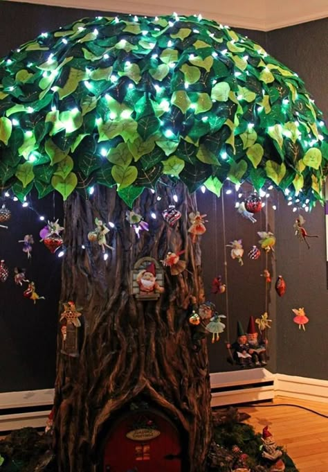 Hantverk Diy, Fairy Room, Fairy Furniture, Faeries Gardens, Deco Nature, Fairy Tree, Fairy Crafts, Fairy Garden Houses, Diy Fairy