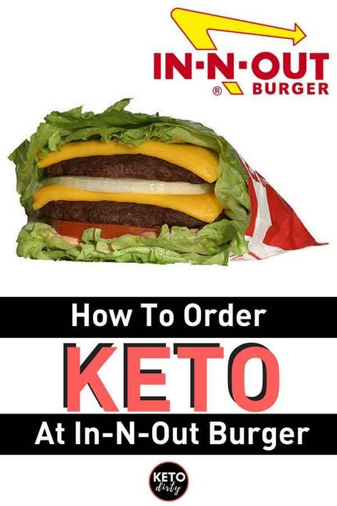 You don't have to miss our on a good burger.   Just try this option with no bun.  So satisfying! Keto In N Out, Fast Food Low Carb, Keto Burgers, Best Keto Fast Food, Protein Burger, Food Low Carb, Burger Order, In And Out Burger, Keto Fast Food