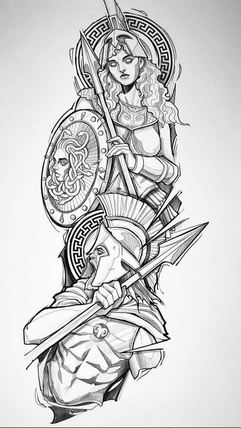 250+ Spartan Tattoos Designs and Ideas (2023) - TattoosBoyGirl Greece Tattoo, Athena Tattoo, Greek God Tattoo, Zeus Tattoo, Spartan Tattoo, Knight Tattoo, Egypt Tattoo, Greek Mythology Tattoos, God Tattoos