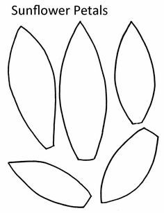 (click on the image to download a PDF of the pattern) Petal Template, Sunflower Template, Sunflower Coloring Pages, Sunflower Petals, Flower Petal Template, Săpunuri Handmade, Sunflower Crafts, Paper Flower Patterns, Sunflower Quilts