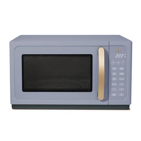 Beautiful 1.1 Cu ft 1000 Watt, Sensor Microwave Oven, Cornflower Blue by Drew Barrymore, New - Walmart.com Countertop Microwave Oven, Countertop Microwave, White Icing, Drew Barrymore, Microwave Oven, Small Kitchen Appliances, Cornflower Blue, Kitchen Style, Premium Design