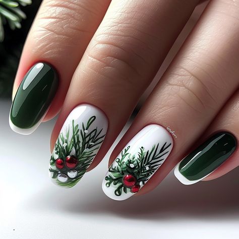 🎄✨ Embrace the festive spirit with dazzling Christmas nails! 🌟 Explore enchanting winter nail designs that capture the magic of the season. ❄️ From classic reds to icy blues, these Christmas nail designs will add a touch of holiday cheer to your fingertips. 🎁 Elevate your nail game with intricate and stylish nail designs perfect for the winter wonderland ahead. ❅ Swipe through for some serious Christmas nail inspo! 🎅✨ #ChristmasNails #WinterNails #NailDesign #ChristmasMagic ✨🌈 Festive Manicure, Fall Nail Ideas, Tree Nails, Fancy Nails Designs, Cute Christmas Nails, Christmas Gel Nails, Winter Nail Designs, Winter Nail, Trendy Nail Art