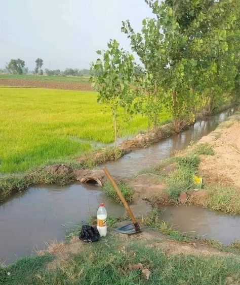 Nature Village Photography, Thakur Wallpaper Hd, Village Landscape Photography Nature, Drawing Images Easy, Haryana Culture, Village Snap, Agriculture Drawing, Village Images, Agriculture Tools