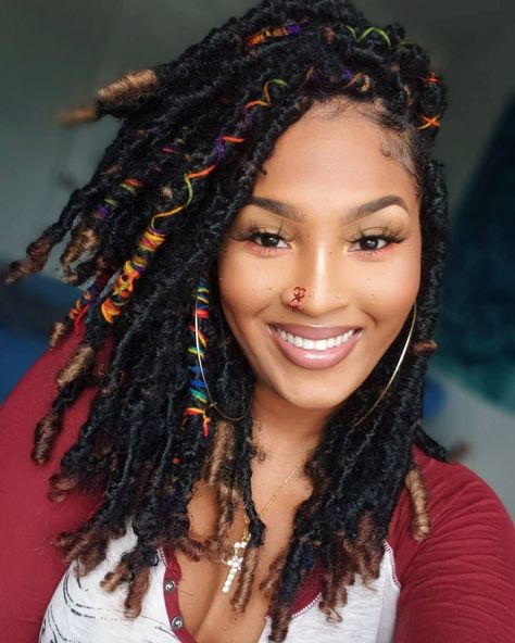 Goddess Locks, Tan Skin Blonde Hair, Crochet Faux Locs, Marley Hair, Faux Locs Hairstyles, Short Braids, Beautiful Braids, Boho Braids, Locs Hairstyles