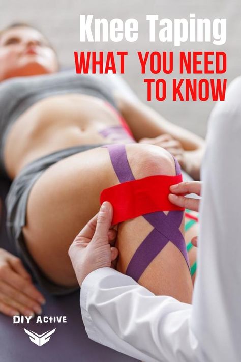 Knee Taping – What is it and things you need to know about it Knee Tape For Running, My Tape Knee, Athletic Tape Knee, Kinetic Tape Knee, Kinseology Taping Knee, K Tape Knee, How To Tape Knee For Pain, Kt Tape Knee, Face Taping