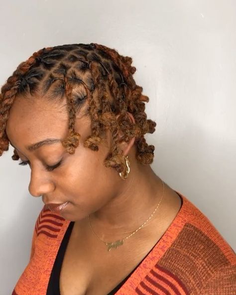 2 Strand Twist On Short Locs, Loc Rope Twist Styles Short, Two Strand Twist On Short Locs, Rope Style Locs, Loc Knot Bob Short Locs, Short Two Strand Twist Locs, Rope Twist On Short Locs, Rope Hairstyles, Rope Twist Locs Styles