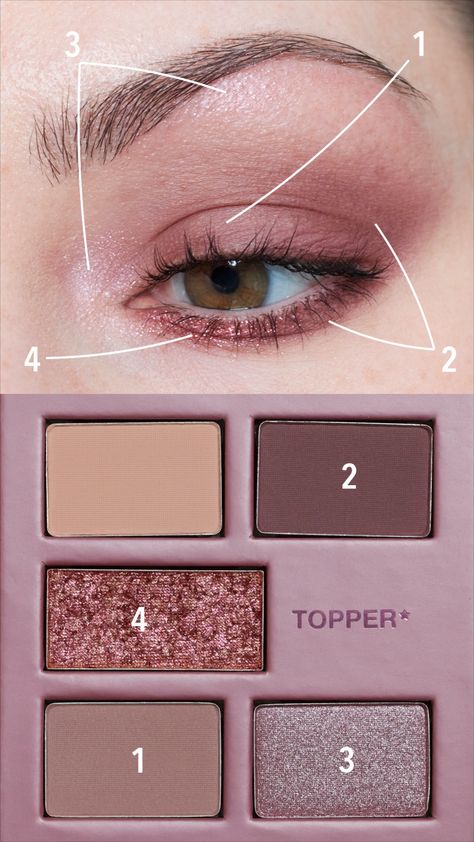 A slightly grungier, muted purple eyeshadow look with lavender shimmer on the inner corner and brow bone and pink sparkly topper on the lower lashline using the Sephora Color Shifter Unlimited Mauve Eyeshadow Palette. Sephora Color Shifter, Muted Eyeshadow Look, Lavender Makeup Looks Natural, Muted Summer Makeup, Mauve Eye Makeup, Mauve Eyeshadow Looks, Romantic Eyeshadow, Mauve Palette, Lavender Color Dress