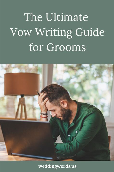 Wedding Vow Guide, Groom Wedding Vows, Men’s Wedding Vows, Grooms Vows To Bride, Wedding Vows Outline, Vow Template Writing Your Own, Wedding Responsibilities, Modern Vows, Script Examples