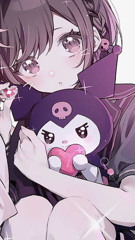 Kuromi Anime Wallpaper, Male Kuromi, Kuromi Sanrio Wallpaper, Kuromi Hd, Cute Kuromi Wallpaper, Kuromi Fanart, Kuromi Wallpaper Iphone, Kuromi Wallpapers, Wallpaper Kuromi