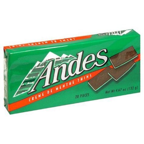 Andes Creme De Menthe Thins, 4.67-ounce (Pack of 3)28 Pieces Each Pack Andes Hershey Cookies, Candy And Chocolate, Breath Mints, Flavored Sugar, Mint Candy, Peanut Free, Hard Candy, Fruit Flavored, Candy Recipes