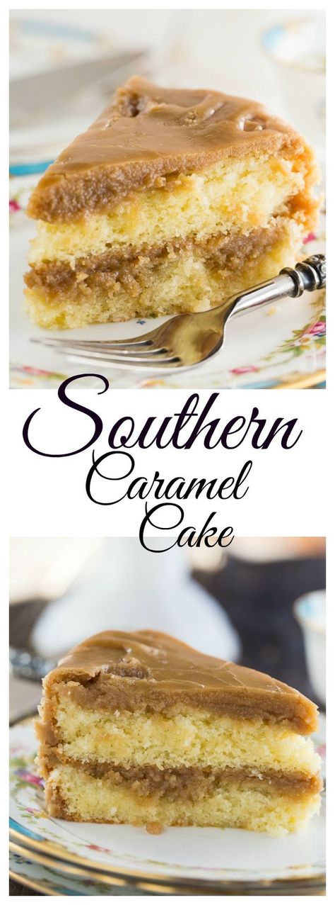 Carmel Cake, Southern Caramel Cake, Moist Yellow Cakes, Caramel Cake Recipe, Vegetable Shortening, Caramel Icing, Caramel Frosting, Caramel Cake, Decadent Cakes